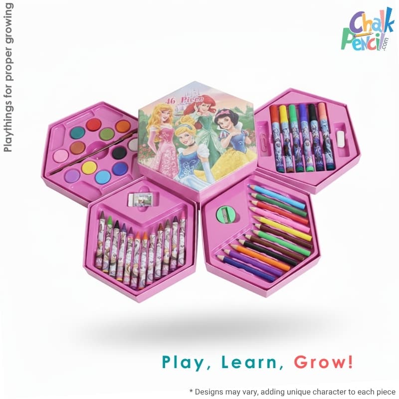 Kids Princess 46 pcs Coloring Set - Image 1