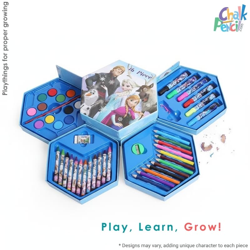 Kids Frozen 46 pcs Coloring Set