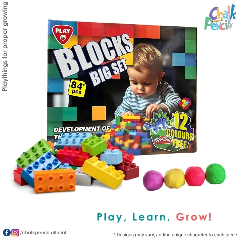 Blocks Big Set with 12 Color Play-Doh